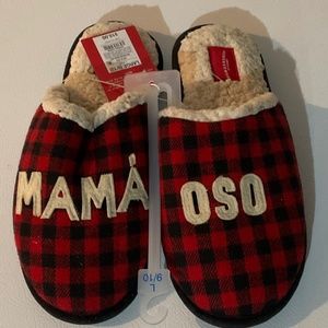 Red Plaid Mama OSO Large 9-10 ladies New with tags